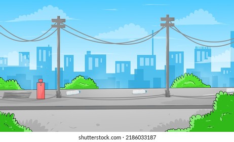 Cool Road And Park Backgrounds, Perfect For Your Animated Background