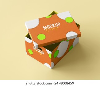 A Cool shoe Box mockup 
