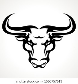 Bull Head Mascot Buffalo Logo Stock Vector (Royalty Free) 716709712