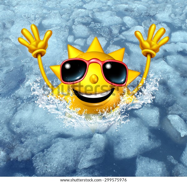 Cooling Off Fun Cool Down Concept Stock Illustration 299575976