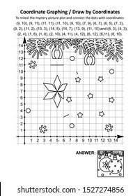 Coordinate Graphing Draw By Coordinates Math Stock Illustration ...