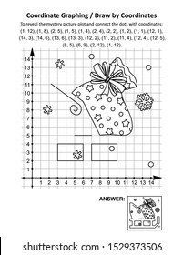 Coordinate Graphing Draw By Coordinates Math Stock Illustration ...