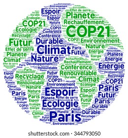 COP21 In Paris With French Text