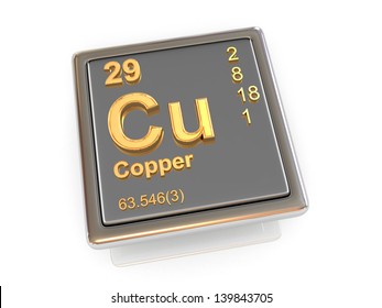 Copper. Chemical Element. 3d