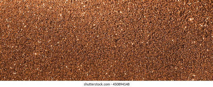 Copper Glitter Texture Abstract Banner Background