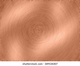 Copper Metal Brushed Background Or Texture