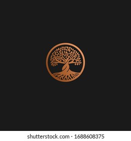 Copper Tree Logo Design Free