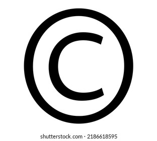 Copyright Symbol, Copyright Logo Icon, Sign