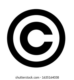 Copyright Symbole C Encircled Digital Illustration Stock Illustration 