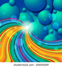 Copyspace Background Showing Orb Abstract And Spherical