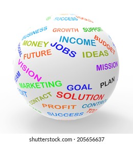 Copyspace Sphere Indicating Copy-Space Commerce And Round 
