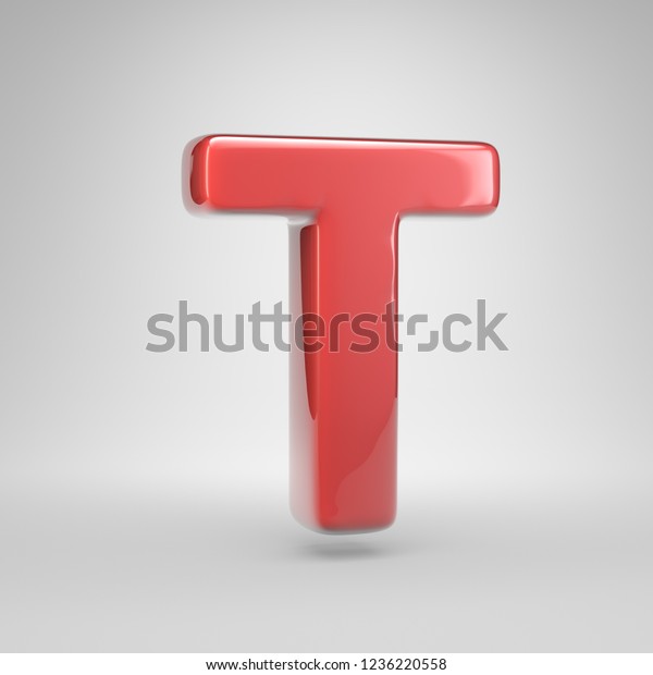 Coral Car Paint Letter T Uppercase Stock Illustration 1236220558 ...