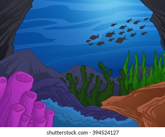 Coral reef illustration
