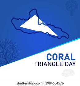 Coral Triangle Day. Abstract Background