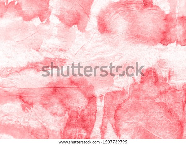 Coral Wall Background Watercolor Dirty Splash Stock Illustration