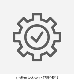 Core Values: Expertise Icon Line Symbol. Isolated  Illustration On Core Values Check Sign Concept For Your Web Site Mobile App Logo UI Design.