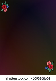 corner flower background 