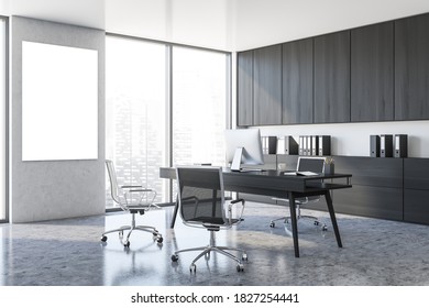 Supervisor Workplace Modern Interior 3d Rendering Stock Illustration ...