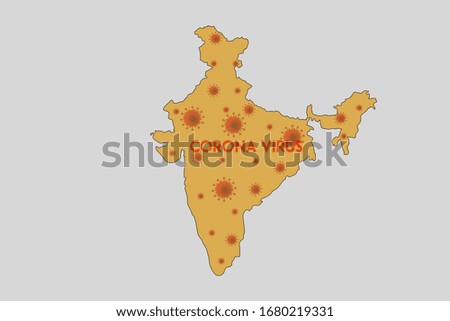 corona virus in india map