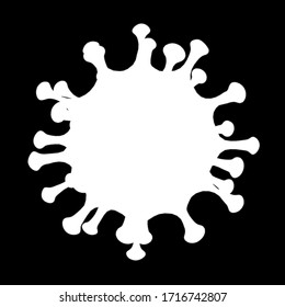 Corona Virus, severe acute respiratory syndrome coronavirus 2 (SARS-CoV-2, COVID-19)
Alpha image cutout, white on black background