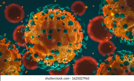 Coronavirus 2019  nCov novel coronavirus concept resposible for illness outbreak   coronaviruses influenza as dangerous flu strain cases as pandemic 3d rendering