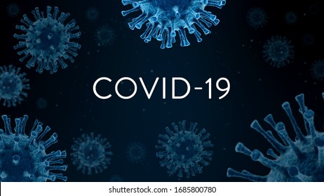 Coronavirus 3D Illustration Covid 19