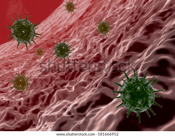 Coronavirus atack the lungs cell, inside human body,\
Medical video background\
