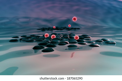 Coronavirus Atack The Lungs Cell, Lymphocyte, Phagocyte, Fagocytosis, Lymphocyte,  Autoimmune Disease, Macrophage