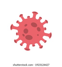 Coronavirus COVID 19 Isolated On White. Illustration