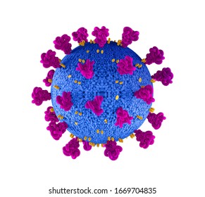 Coronavirus COVID-19 Microscopic Virus Corona Virus Disease 3d Illustration India World
