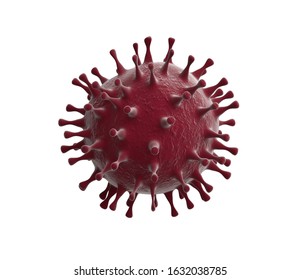 Coronavirus Covid-19 outbreak and coronaviruses influenza background as dangerous flu strain cases as a pandemic medical health risk concept with disease cell as a 3D render