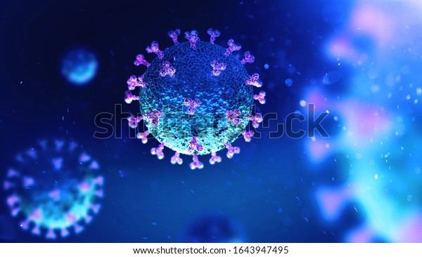 Coronavirus COVID-19 bajo el microscopio. 3.ª ilustración