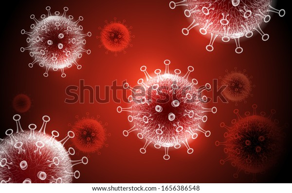 コロナウイルス病covid 19感染医学イラスト 中国病原体呼吸型インフルエンザコビッドウイルス細胞 コロナウイルス病の新しい正式名称 Covid 19 世界的流行のリスク背景 のイラスト素材