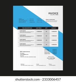 Corporate Business invoice design template - Powered by Shutterstock