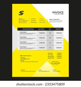 Corporate Business invoice design template - Powered by Shutterstock