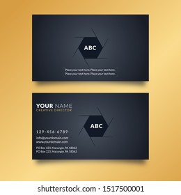 Corporate Photography Business Card Design Template - Powered by Shutterstock