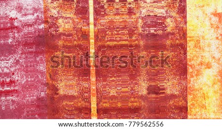 Corrugated abstract background. Print making on paper and created by scanner. Modern art. Contemporary art. Abstract art.