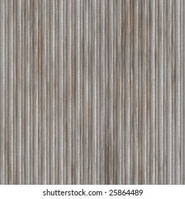 Corrugated Metal Surface With Corrosion Seamless Texture