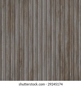 Corrugated Metal Surface With Corrosion Seamless Texture