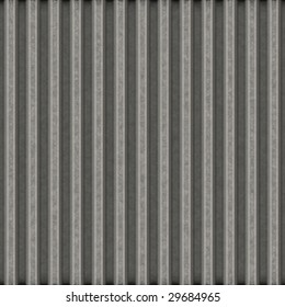 Corrugated Metal Surface With Corrosion Seamless Texture