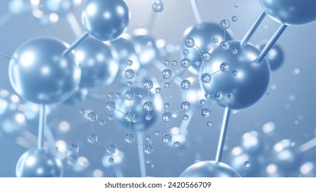cortisol molecular structure 3d, flat model, steroid hormone, structural chemical formula view from a microscope