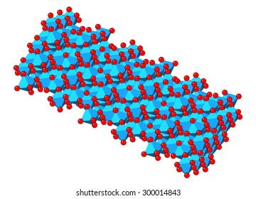コルンダム 酸化アルミニウム 結晶構造 ルビー宝石は 赤い透明のコルンダムと 他の色の透明なコルンダムの サファイアで構成されています 酸素 赤い球 アル 青色多面体 のイラスト素材