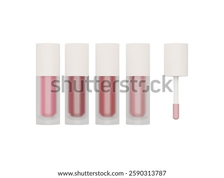 cosmetic container,lipgloss, 3D render image