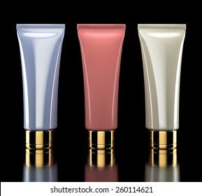 Cosmetics containers / packaging. High resolution.