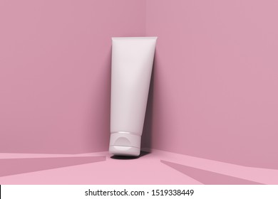 Cosmetics packaging mockup skincare template 3d rendering
