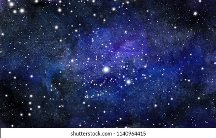 Download Watercolor Starry Night High Res Stock Images Shutterstock