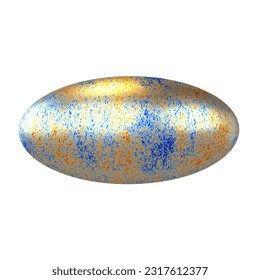 Radiación de fondo cósmico imagen de representación de modelo 3d