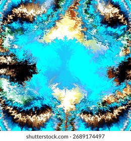 Cosmic Core
A cosmic blue core surrounded by golden fractal textures.