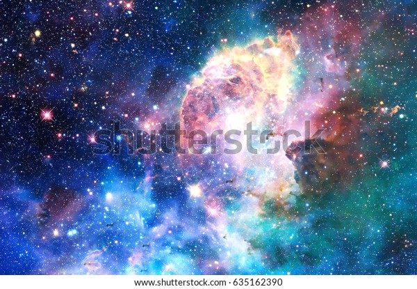 宇宙空間と星 色の宇宙抽象的背景 のイラスト素材