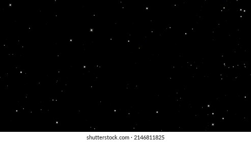 Cosmos, Galaxy, Starry Sky, Stars Blink, Shine, Fly, Blur, Animated Background Of The Night Starry Sky, Screensaver With Stars For Overlay, Copy Space.